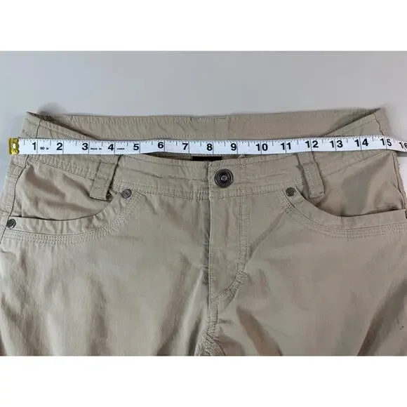 Kuhl Splash Roll Up Pant Light Khaki Womens 4 Regular Gorpcore Hiking Outdoor - Picture 3 of 16